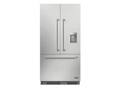 36" DCS ActiveSmart French Door Built-in Refrigerator with Ice & Water - RS36A72UC1