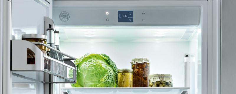 Bertazzoni built outlet in refrigerator