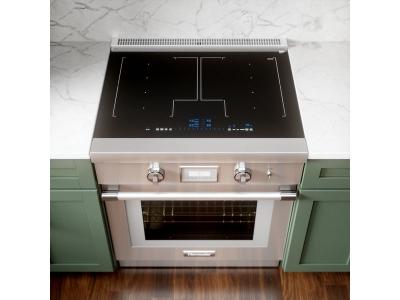 30" Thermador Liberty Induction Freestanding Range Cooker Stainless Steel - PRI30LBHC