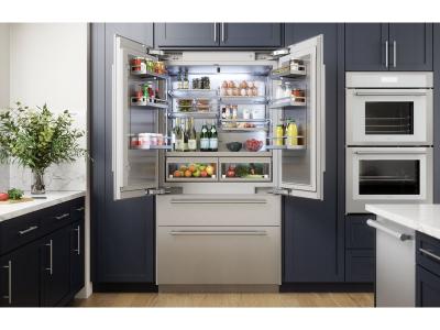 42" Thermador Freedom Built-in French Door Bottom Freezer Masterpiece Stainless Steel - T42BT110NS