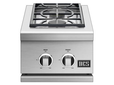 14" DCS Series 9 Double Side Burner in Stainless Steel - SBE1-142-L