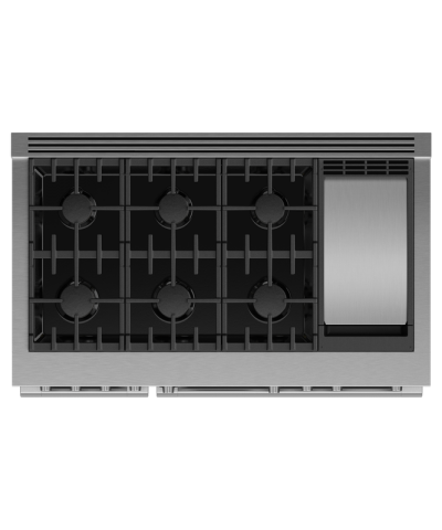 48" Fisher & Paykel 6 Burners Gas Range with Griddle - RGV3-486GD-N