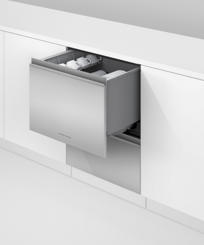 24" Fisher & Paykel Built-Under Double DishDrawer Dishwasher in Stainless Steel - DD24DT4NX9