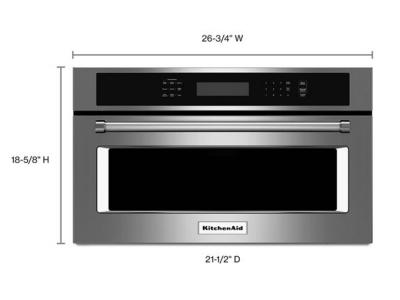 27" KitchenAid 1.4 Cu. Ft. Built In Microwave Oven With Convection Cooking - KMBP107ESS