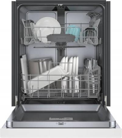 24" Bosch 300 Series Dishwasher in White - SHE41CM2N