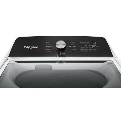 28" Whirlpool 5.3 Cu. Ft. Top Load Impeller Washer with Built-in Faucet - WTW5020SW